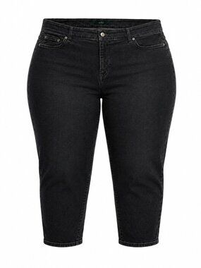 Lauren Ralph Lauren Black Premier Skinny Ankle Jeans 20W